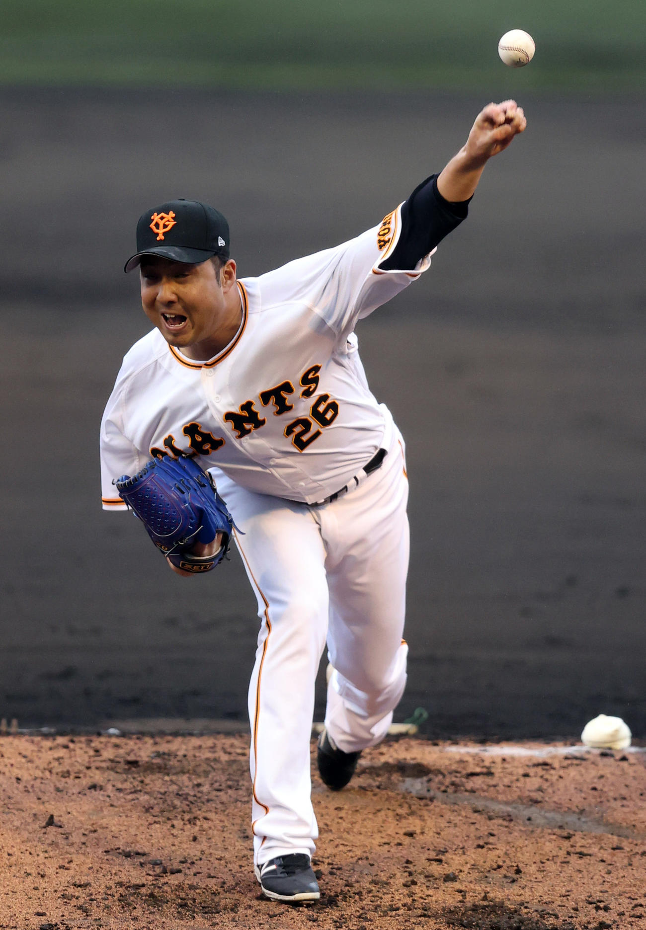 練習試合DeNA戦で登板する今村信貴（22年2月20日撮影）