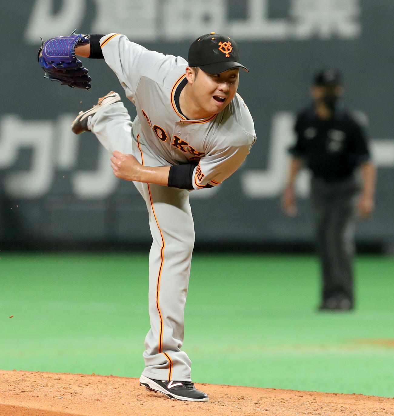 日本ハム対巨人　巨人先発の今村（撮影・佐藤翔太）