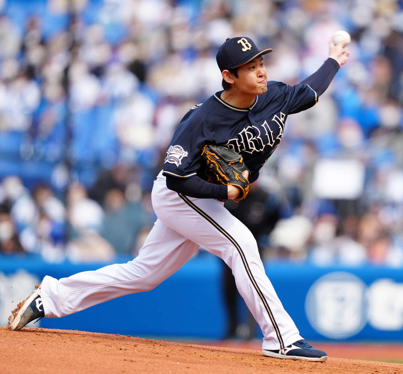DeNA対オリックス　オリックス先発の宮城（撮影・江口和貴）