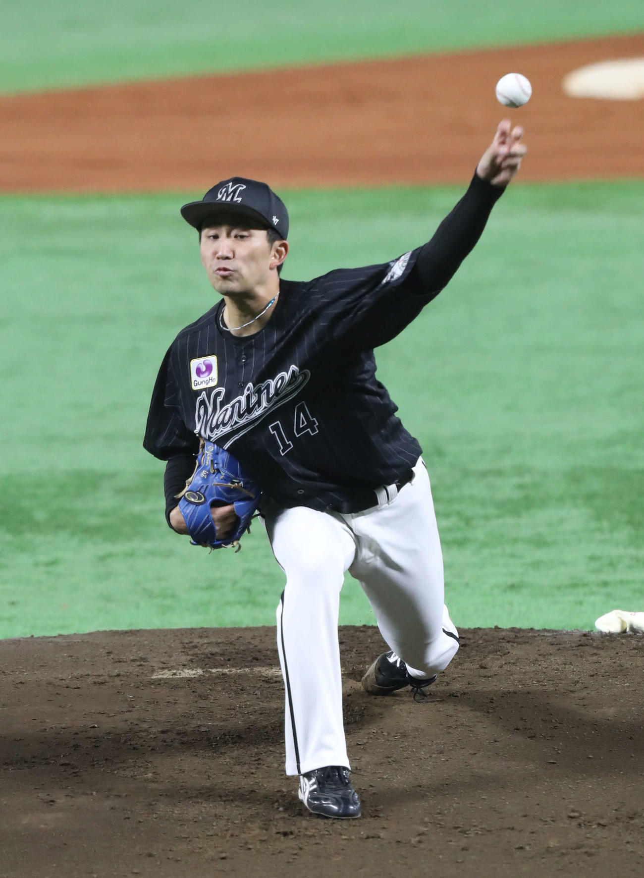 ソフトバンク対ロッテ　ロッテ先発の小島（撮影・屋方直哉）