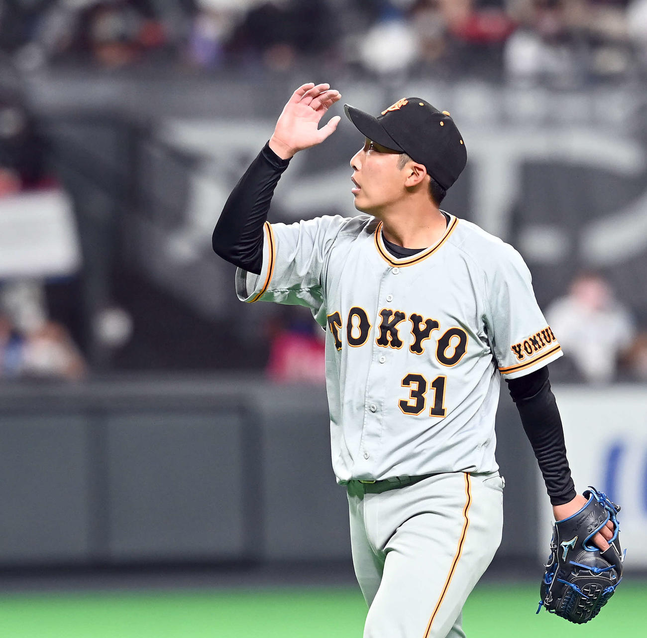 日本ハム対巨人　4回から登板し3回を投げ1失点の巨人赤星（撮影・たえ見朱実）
