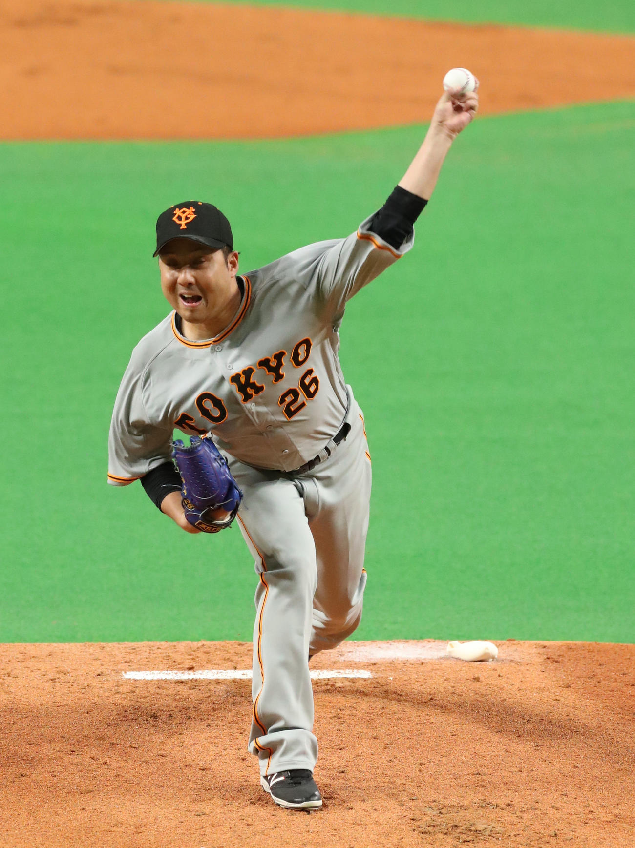 日本ハム対巨人　巨人先発の今村（撮影・佐藤翔太）