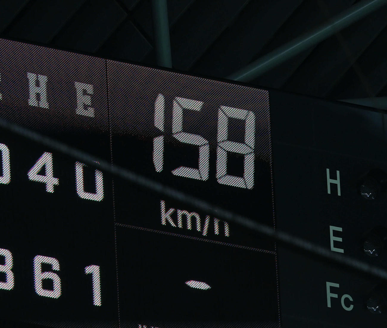 日本ハム対巨人　7回からマウンドに上がった巨人大勢は、158キロをマーク（撮影・たえ見朱実）