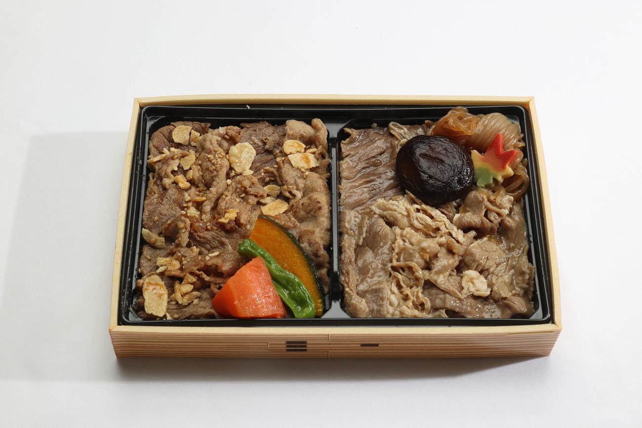 藤浪の豪快！肉肉弁当（甲子園球場提供）