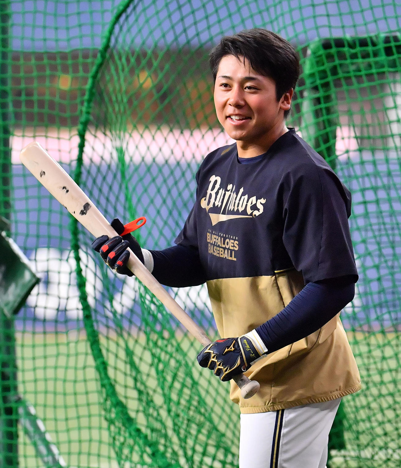 オリックス池田陵真（2021年3月2日撮影）