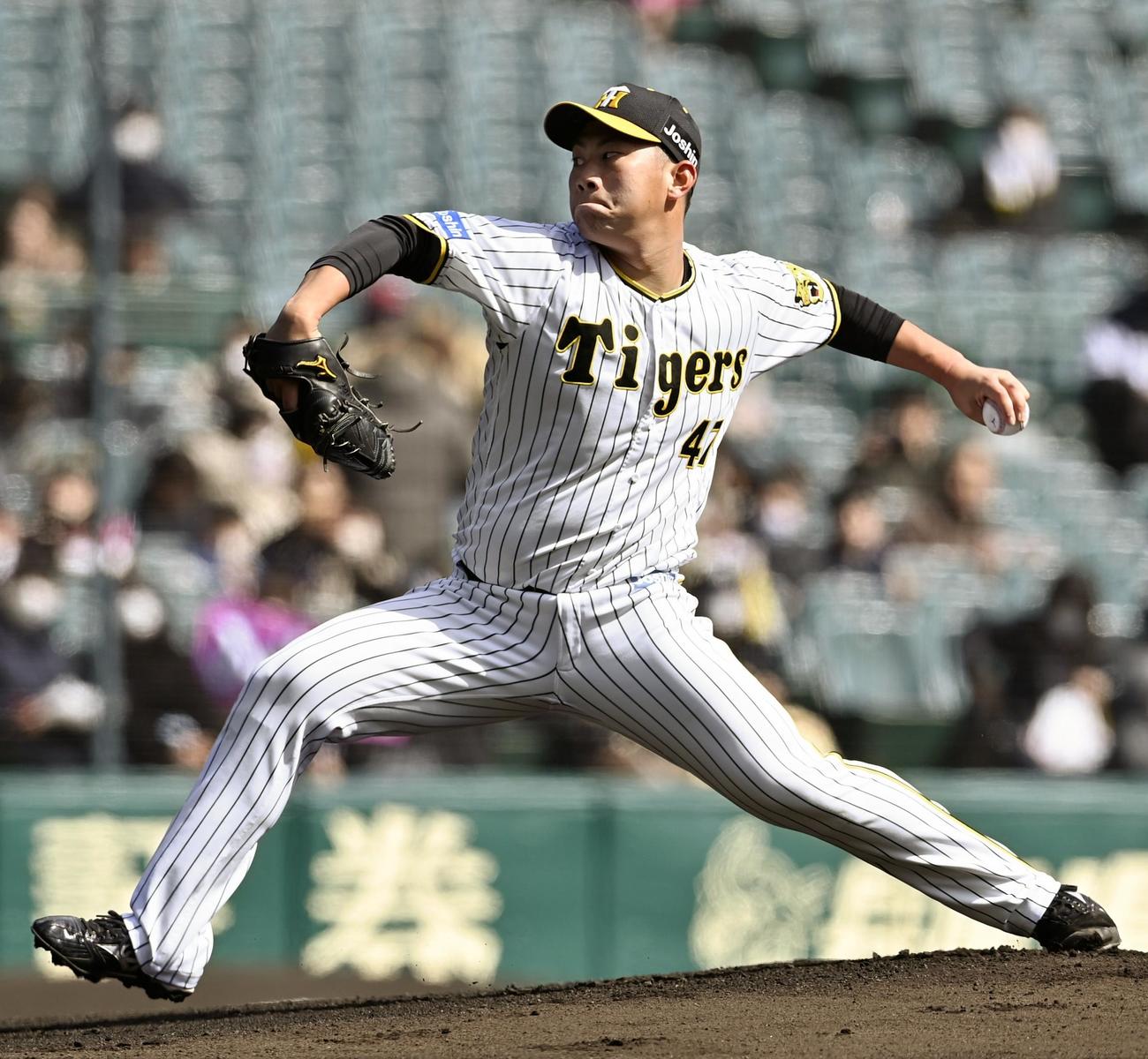 6日の楽天戦に先発した阪神・桐敷（共同）