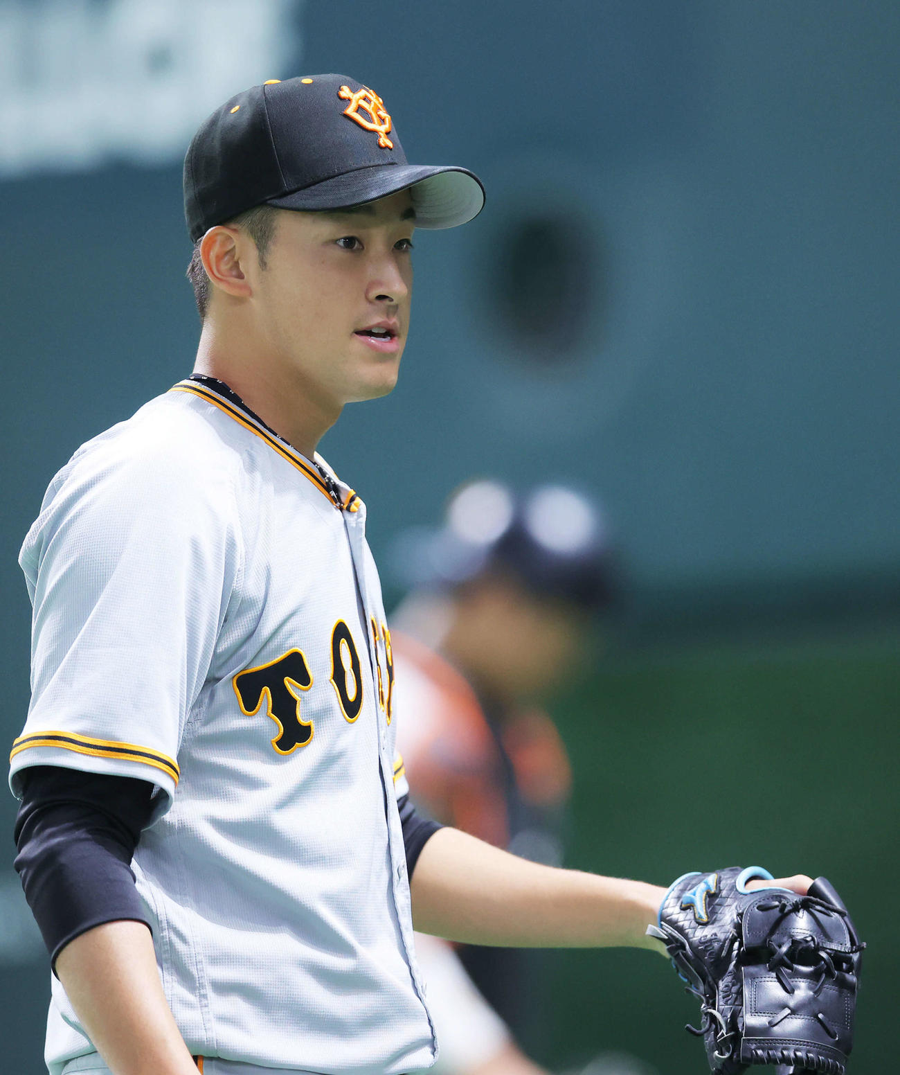 ソフトバンク対巨人　6回裏を抑える堀田（撮影・河田真司）