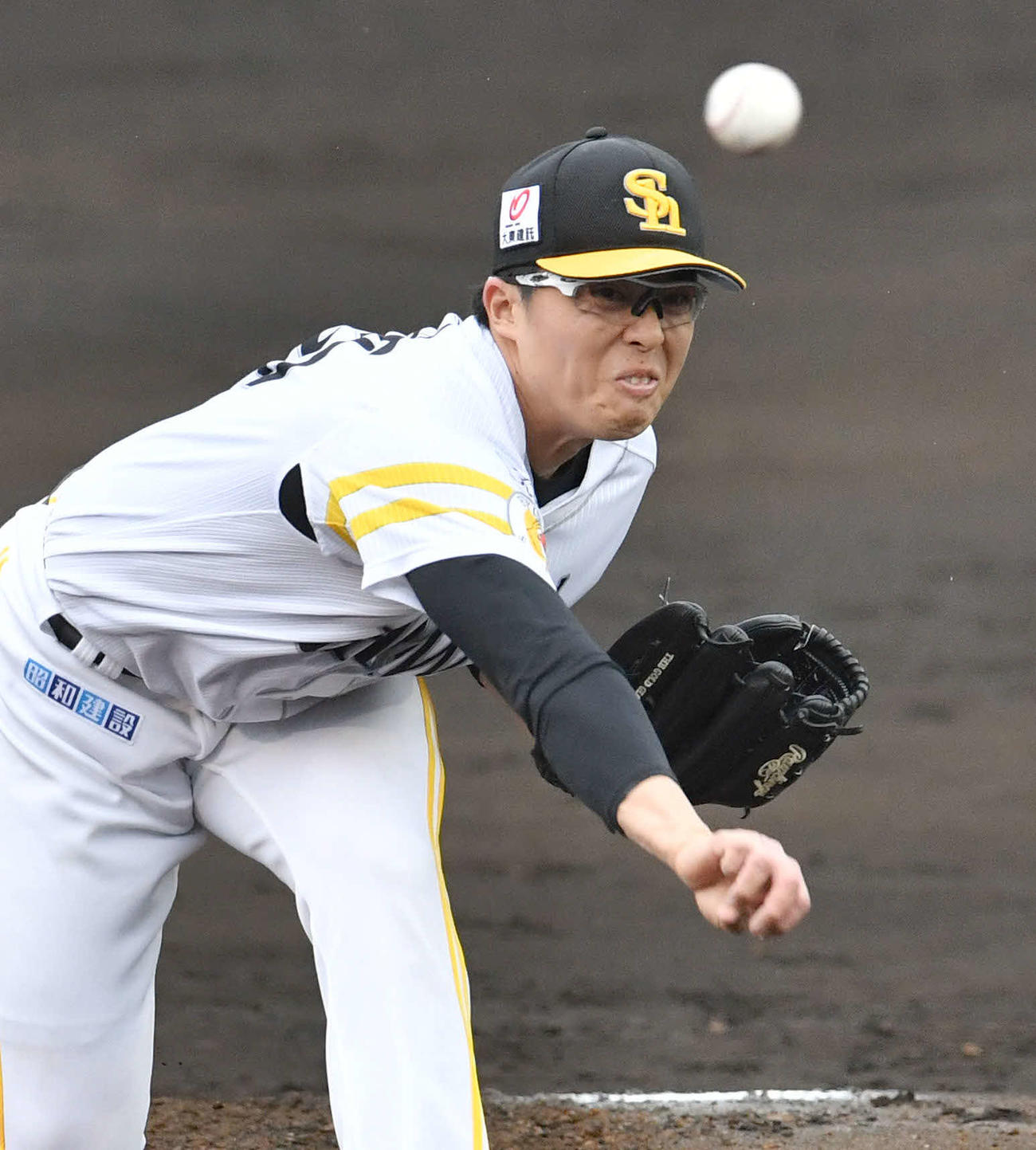 ソフトバンク田中正義（22年2月12日撮影）