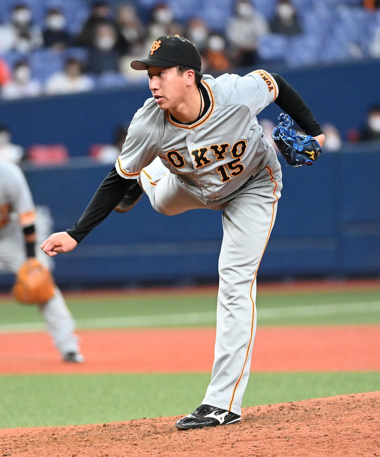オリックス対巨人　巨人5番手の大勢（撮影・前岡正明）
