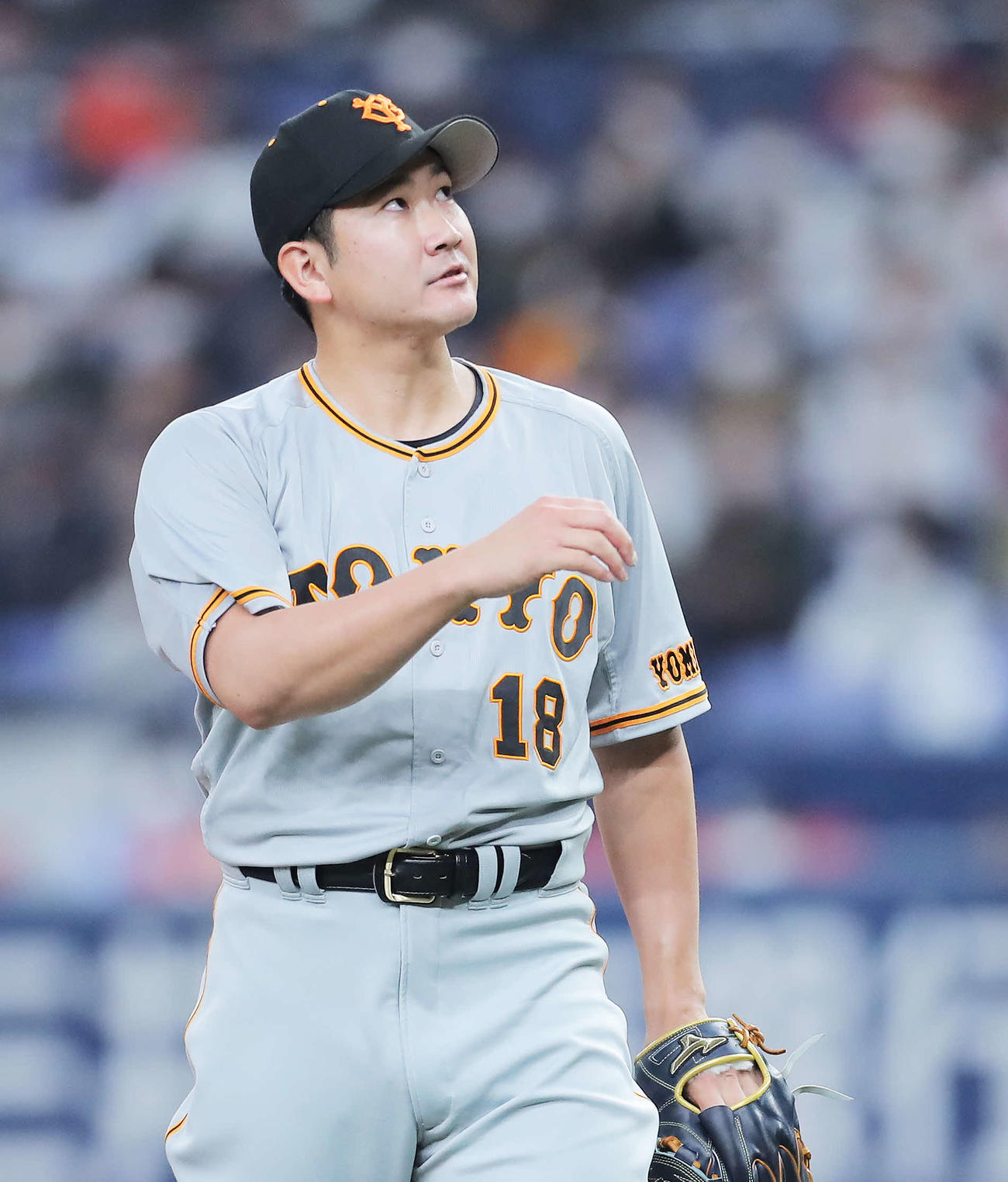 オリックス対巨人　2回裏を抑える菅野（撮影・河田真司）