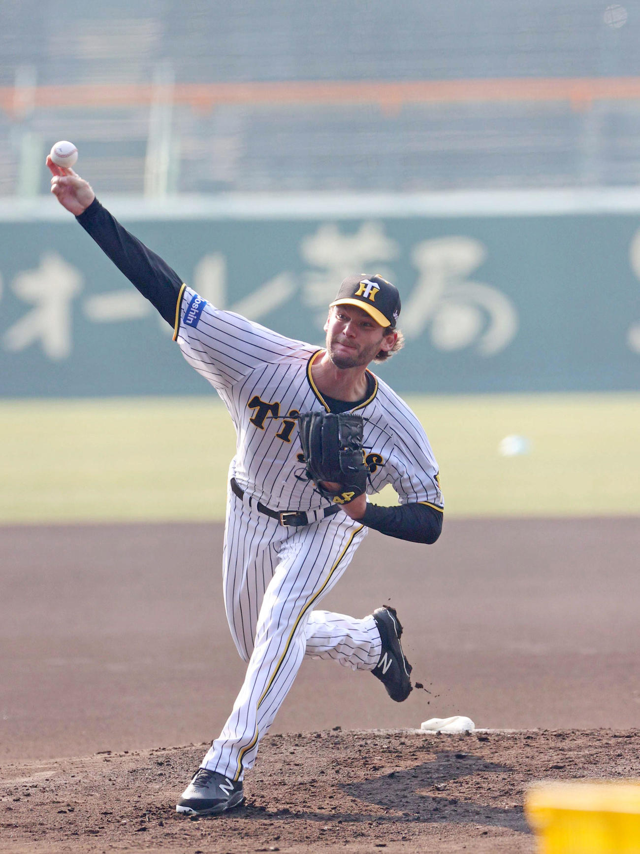 シート打撃に登板するケラー（撮影・上田博志）