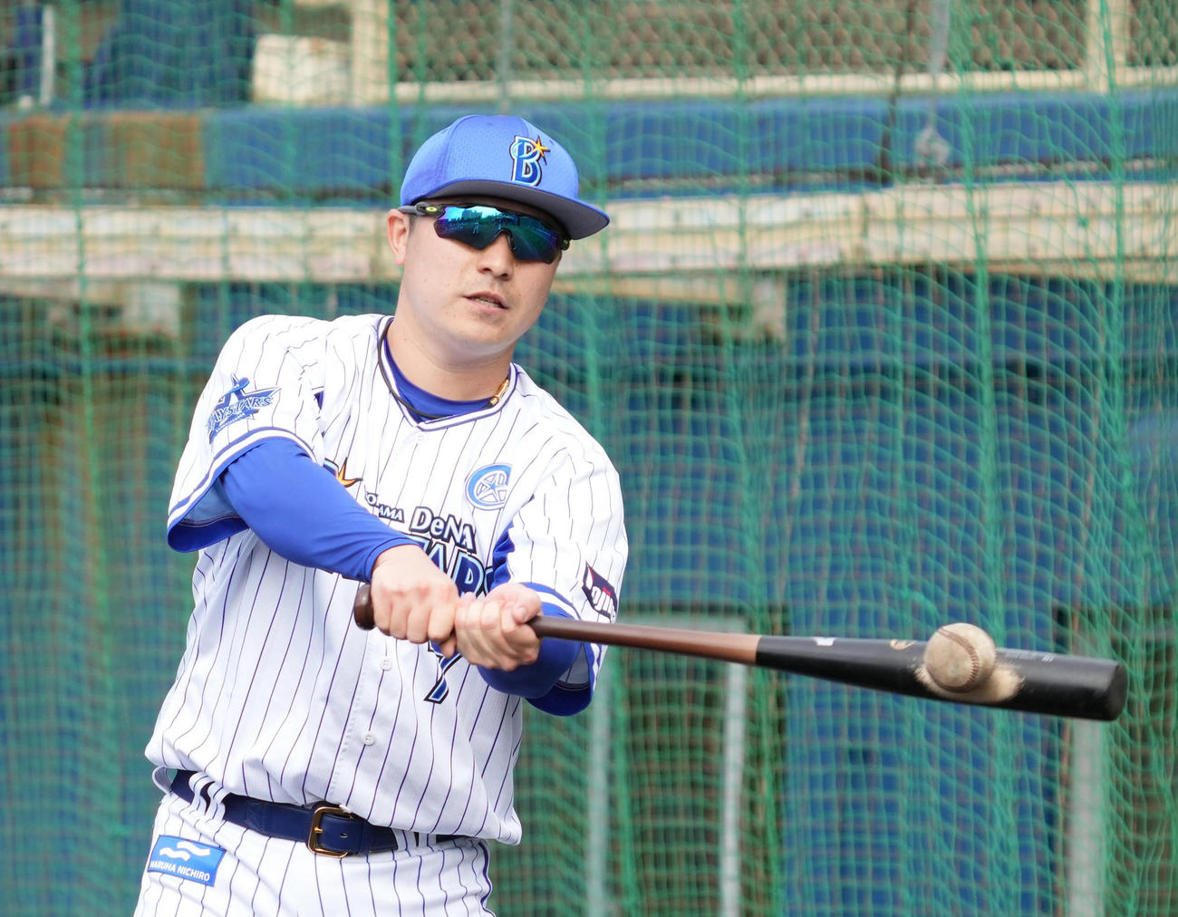 DeNA佐野恵太（2022年2月1日撮影）