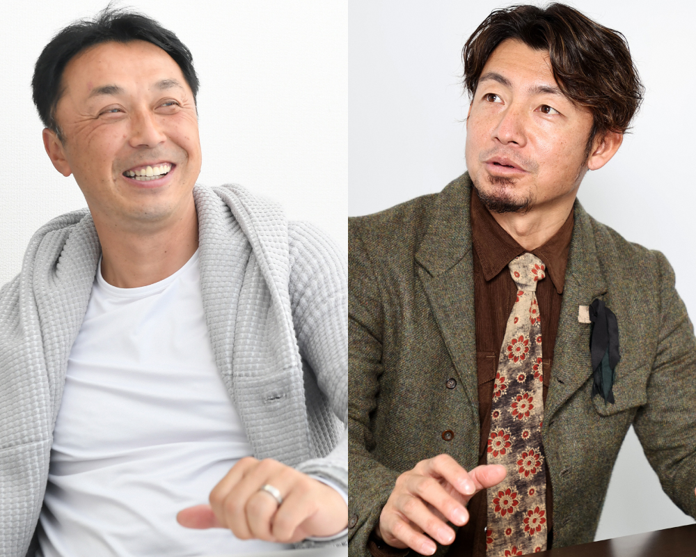 宮本慎也氏（左）と鳥谷敬氏