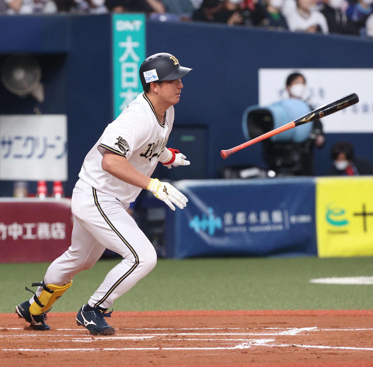 オリックス対中日　6回裏オリックス無死、二ゴロに倒れる杉本（撮影・上田博志）