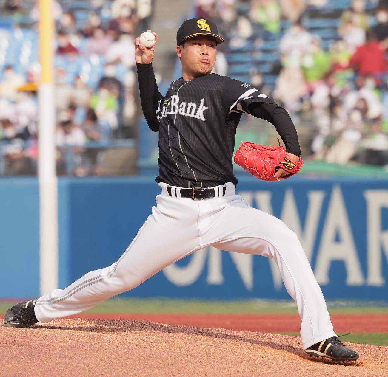 ソフトバンク藤井皓哉（2022年3月13日撮影）