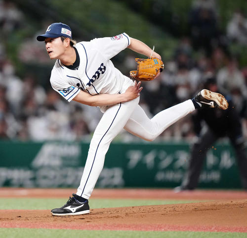 西武対日本ハム　西武先発の今井（撮影・江口和貴）