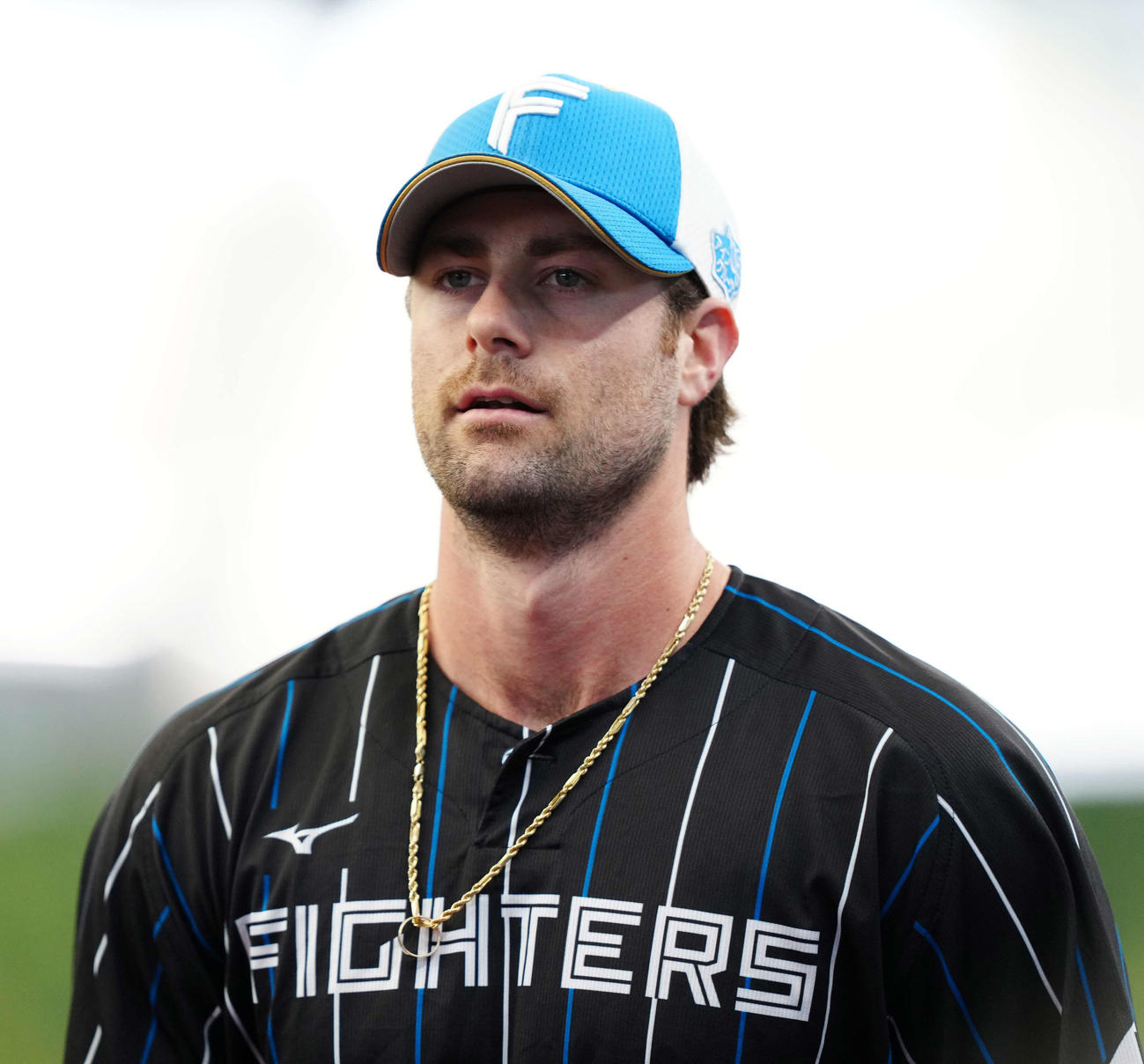 西武対日本ハム　試合前練習に臨む日本ハム・ガント（撮影・江口和貴）