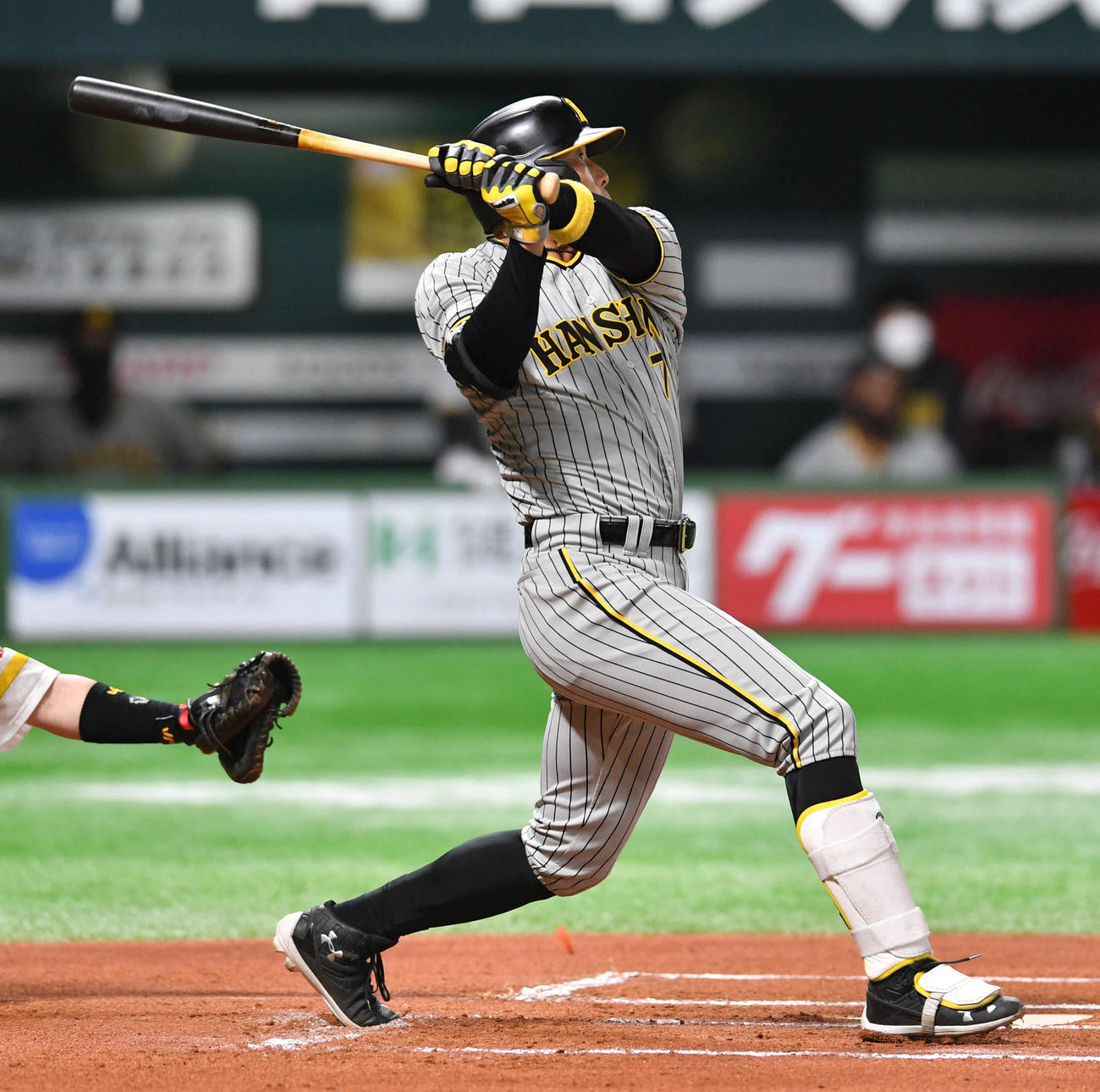ソフトバンク対阪神　6回表阪神1死、糸井は中越え本塁打を放つ（撮影・岩下翔太）