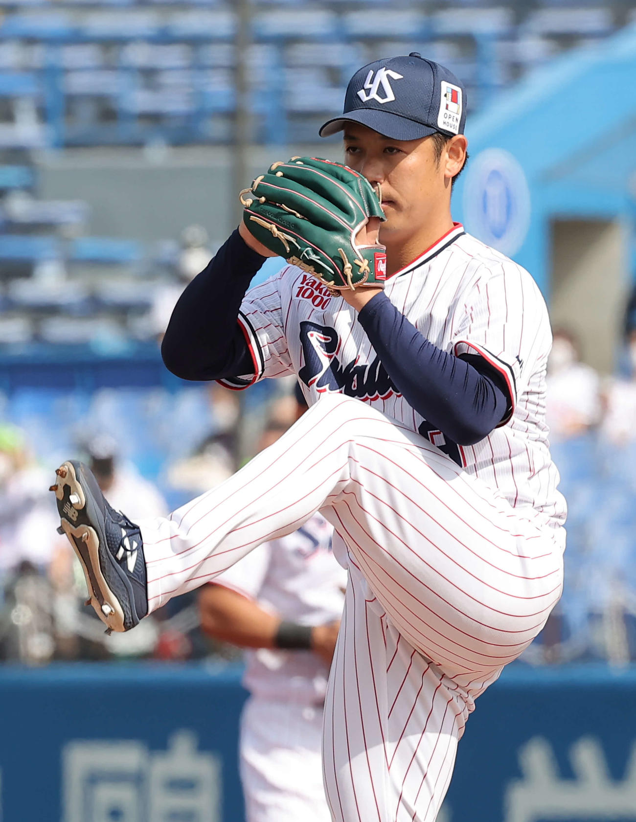 ヤクルト対DeNA　力投するヤクルト先発の小川（撮影・河野匠）