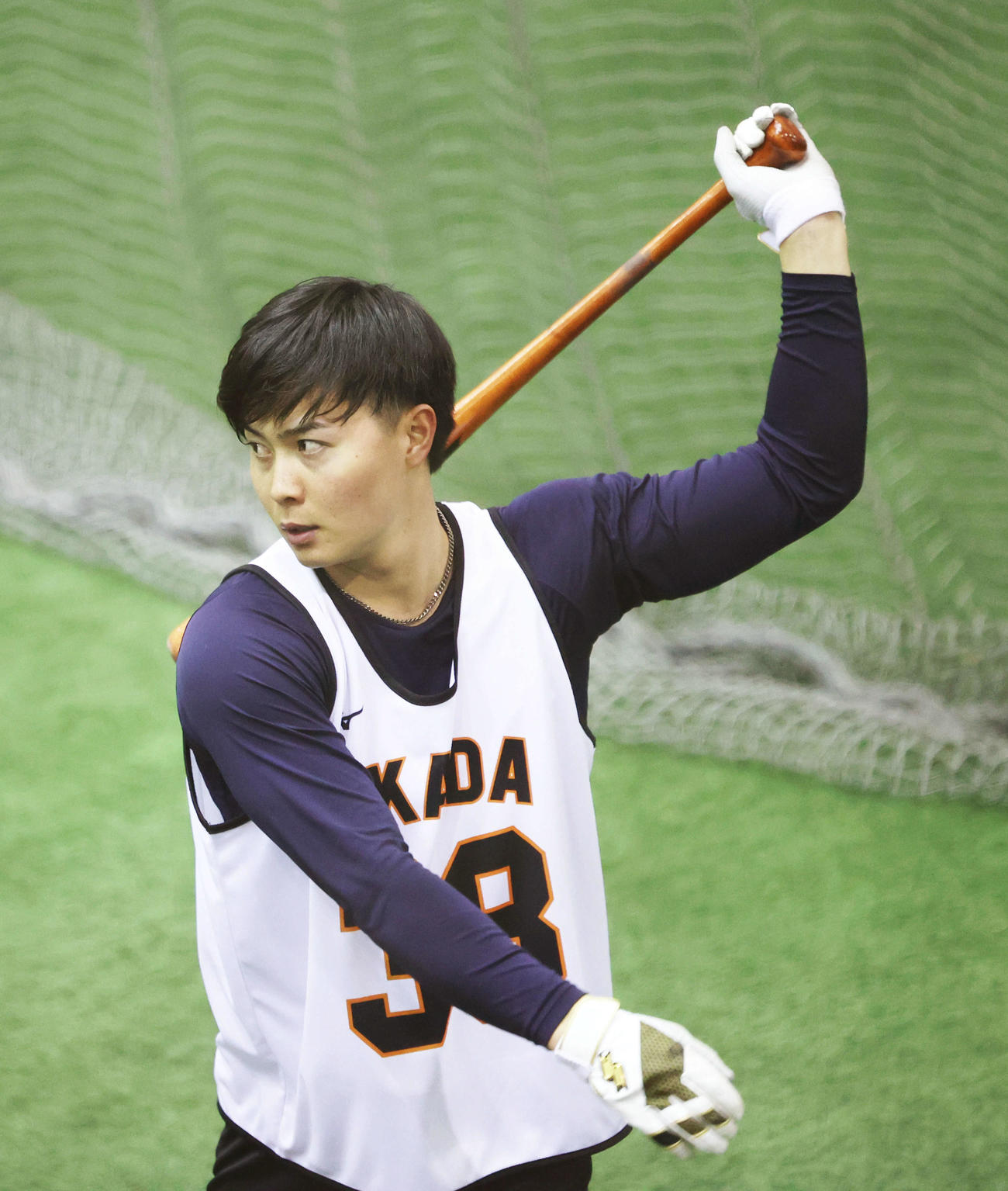 巨人岡田悠希（2022年1月19日撮影）