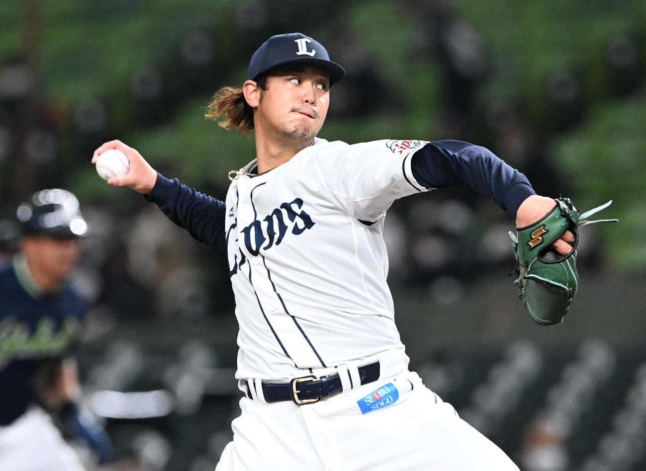 西武対ヤクルト　西武先発の高橋（撮影・滝沢徹郎）