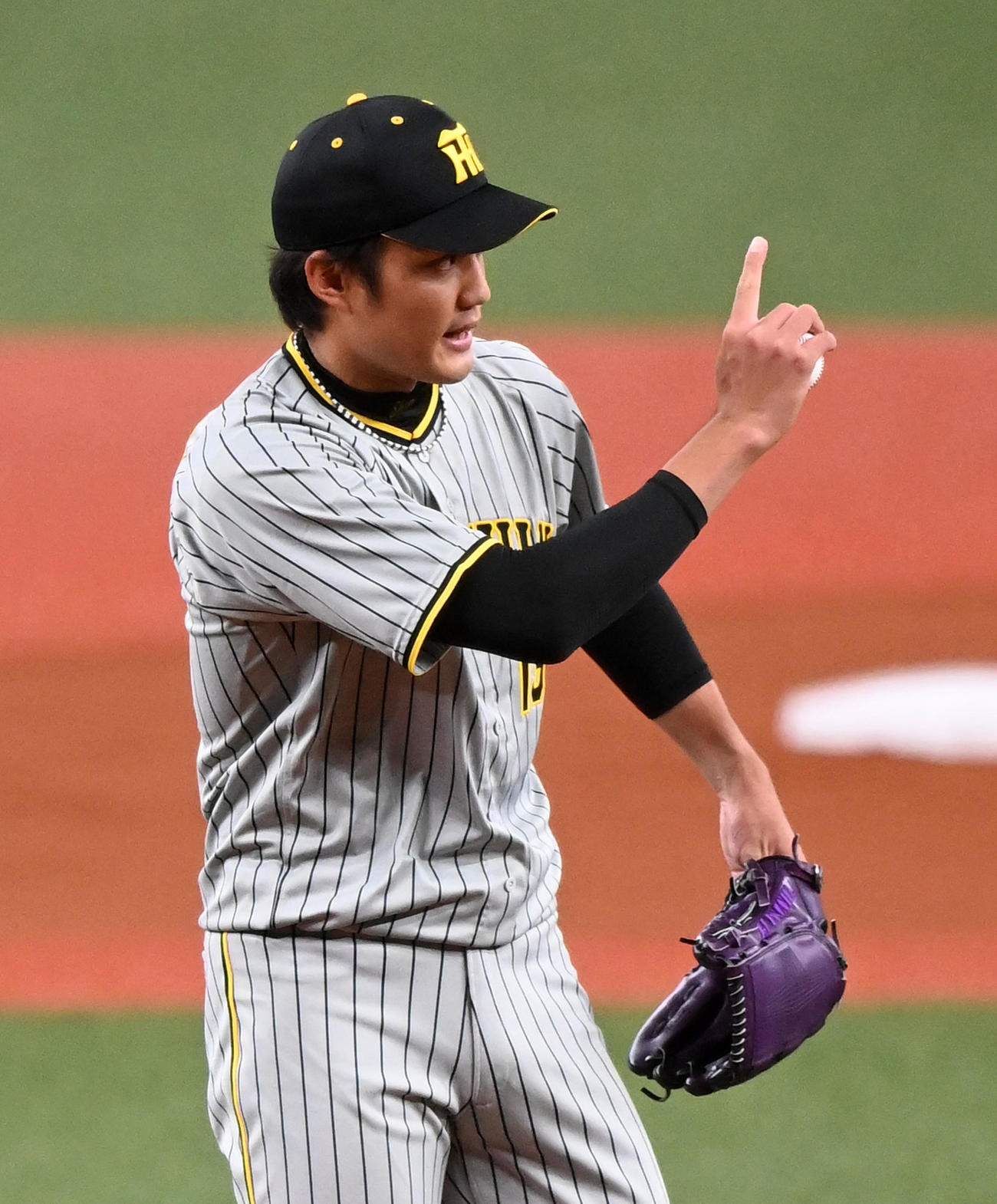 オリックス対阪神　阪神先発の藤浪（撮影・前岡正明）
