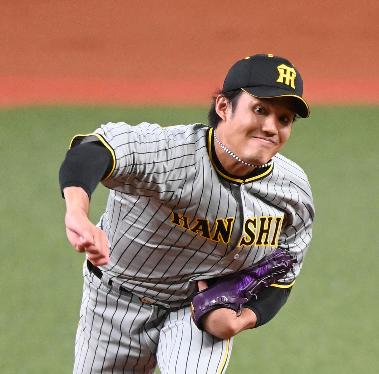 オリックス対阪神　阪神先発の藤浪（撮影・前岡正明）