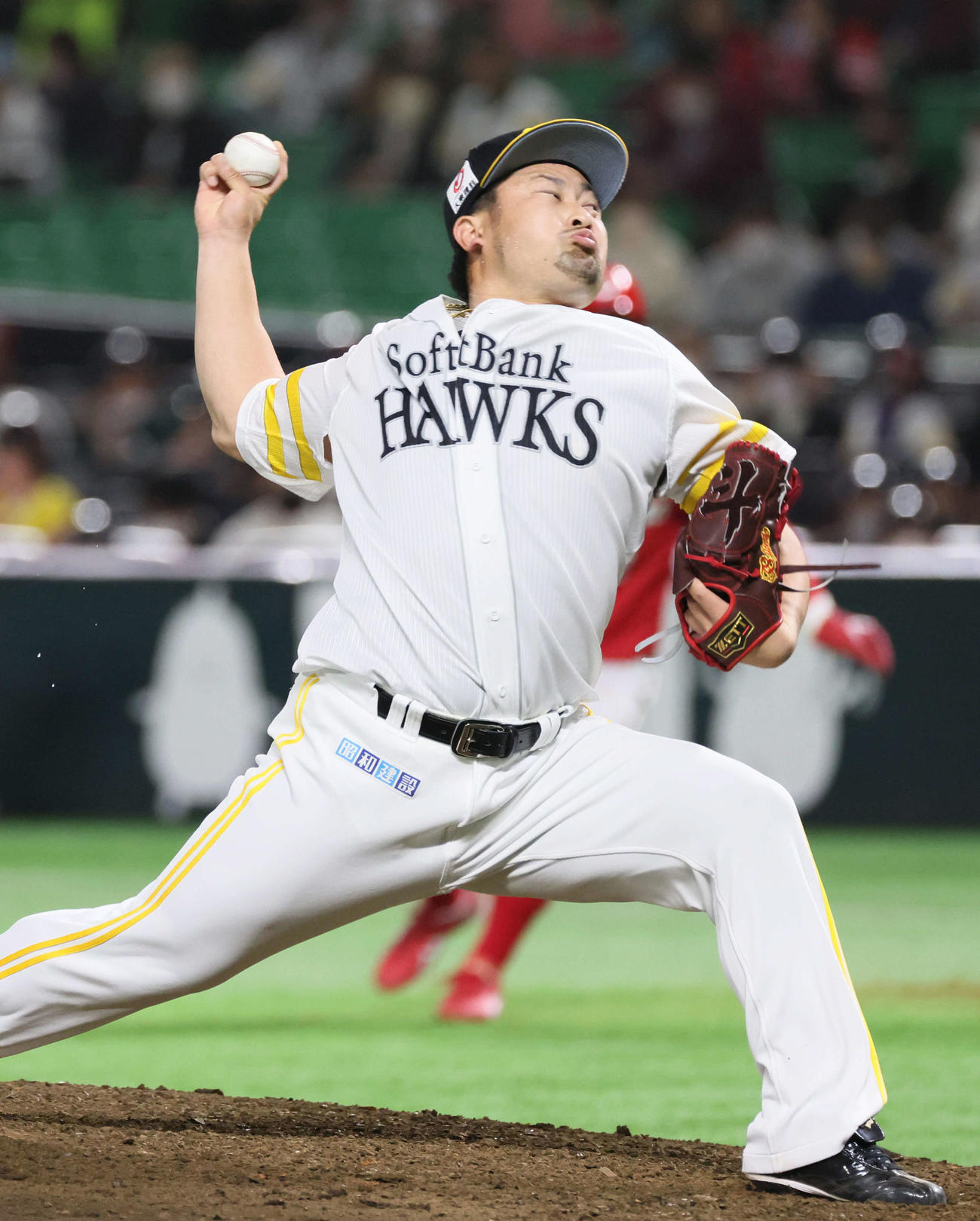 ソフトバンク対広島　9回表に登板する森（撮影・加藤孝規）
