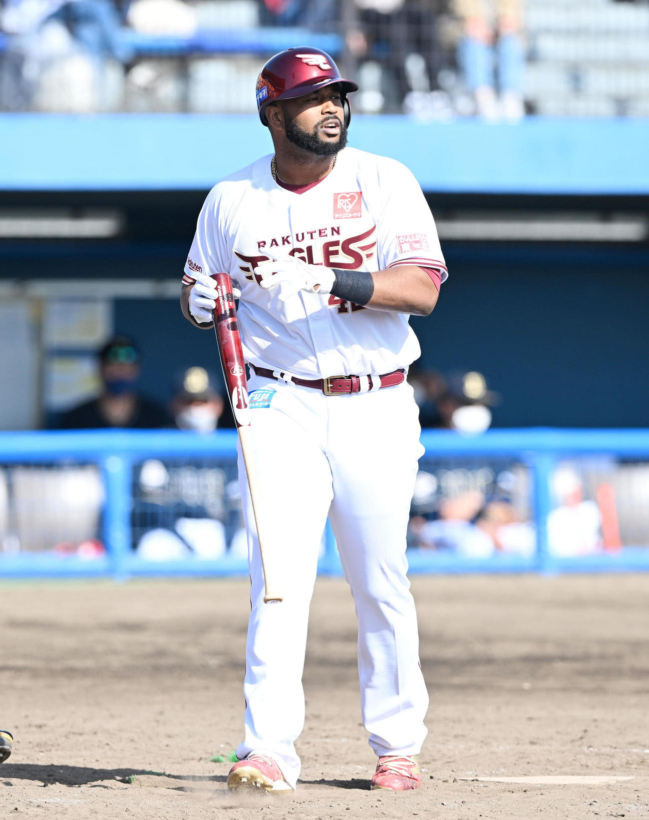 16日のオリックス戦で見逃し三振に倒れた楽天ギッテンス