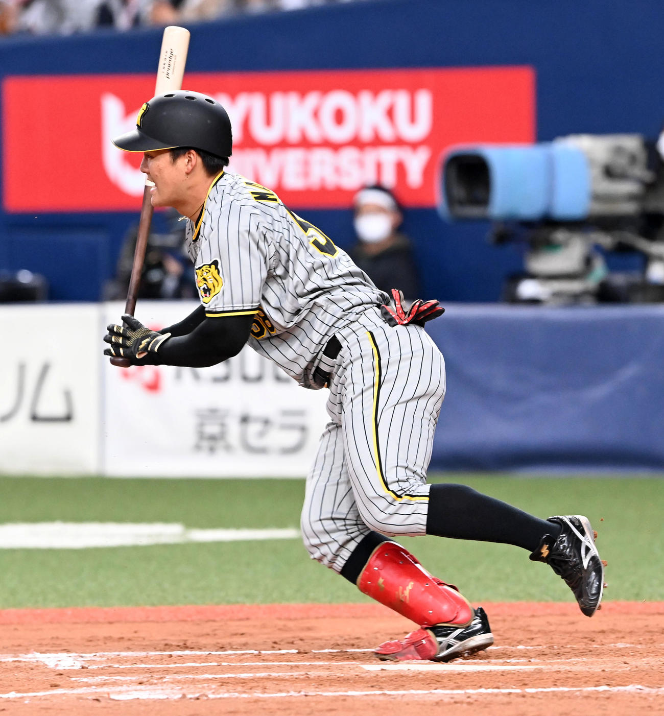 オリックス対阪神　8回表阪神無死、代打の前川は二塁ゴロに倒れる（撮影・前岡正明）
