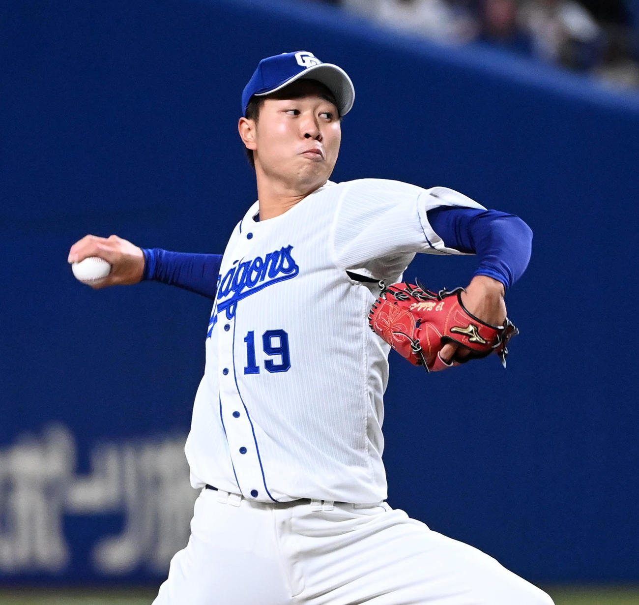 中日対ロッテ　中日先発の高橋宏（撮影・前岡正明）