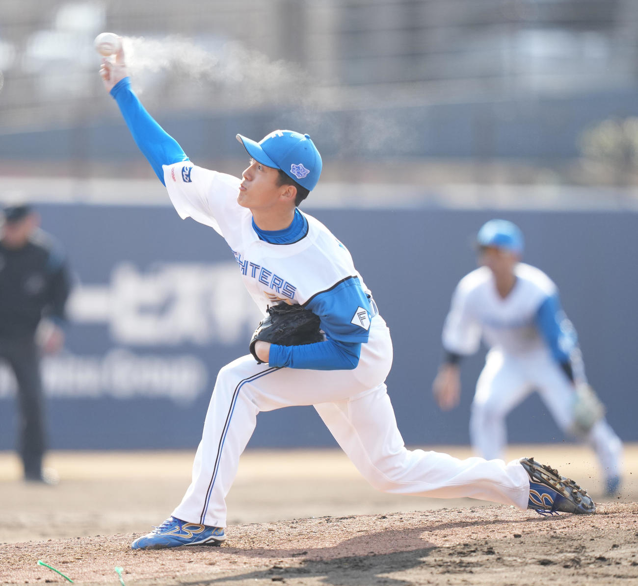 日本ハム北山亘基（2022年3月9日撮影）