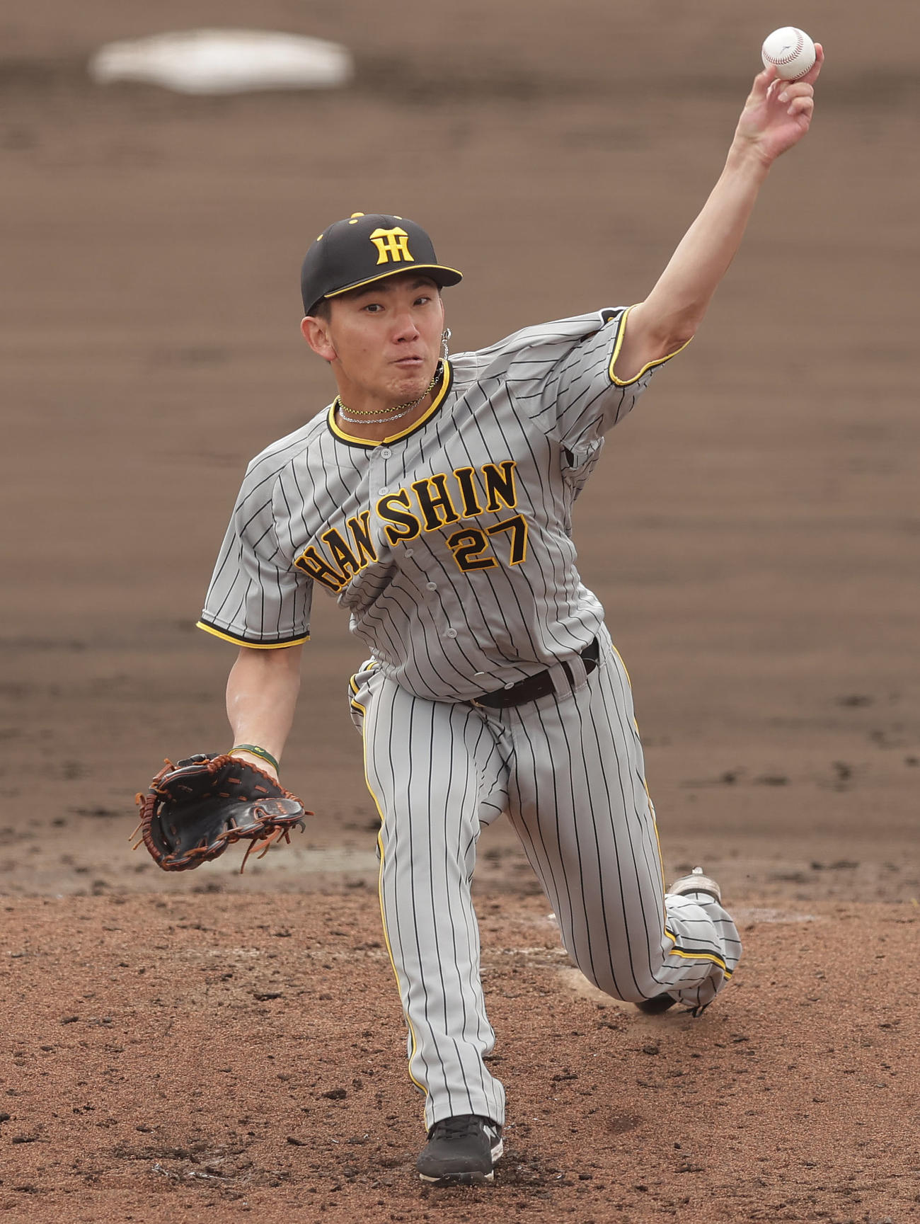 ウエスタン・リーグ　オリックス対阪神　先発し力投する阪神伊藤将（撮影・前田充）