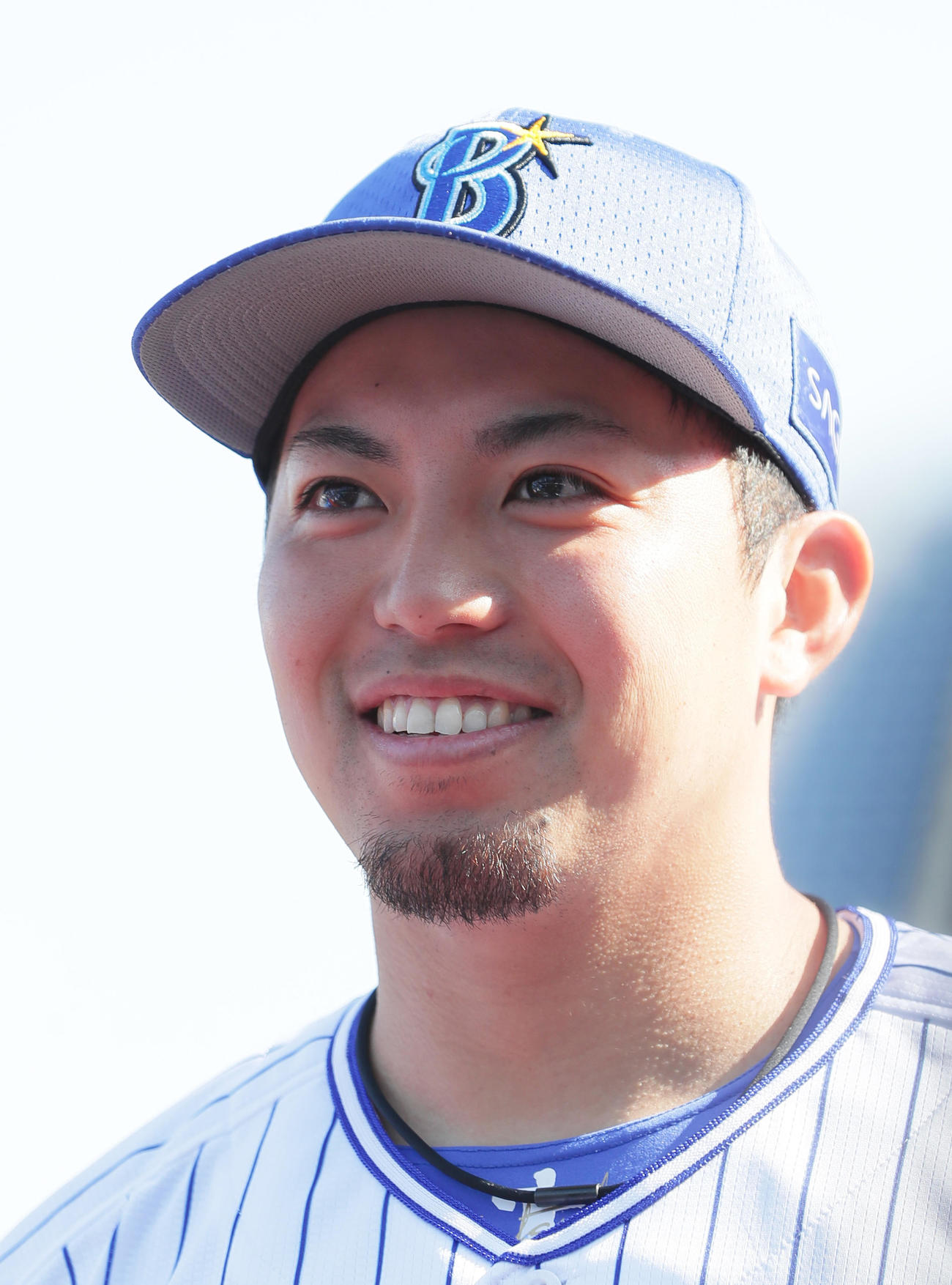 開幕を前に意気込みを語ったDeNA東（撮影・足立雅史）