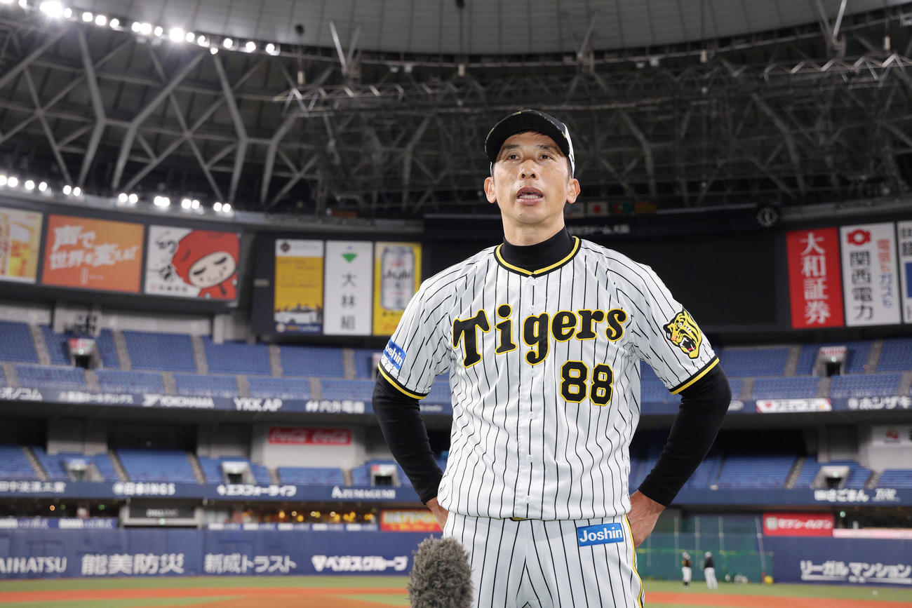 開幕前日の心境を語る矢野監督（球団提供）