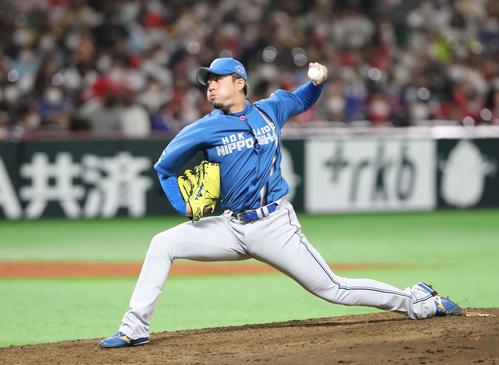 ソフトバンク対日本ハム　7回に登板の堀（撮影・黒川智章）
