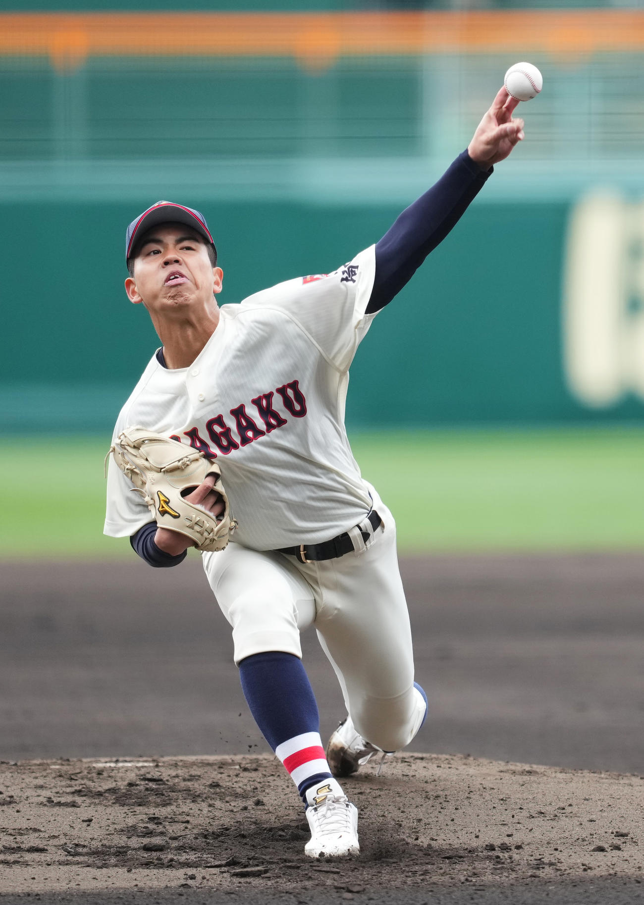 浦和学院先発の宮城誇南（2022年3月19日撮影）