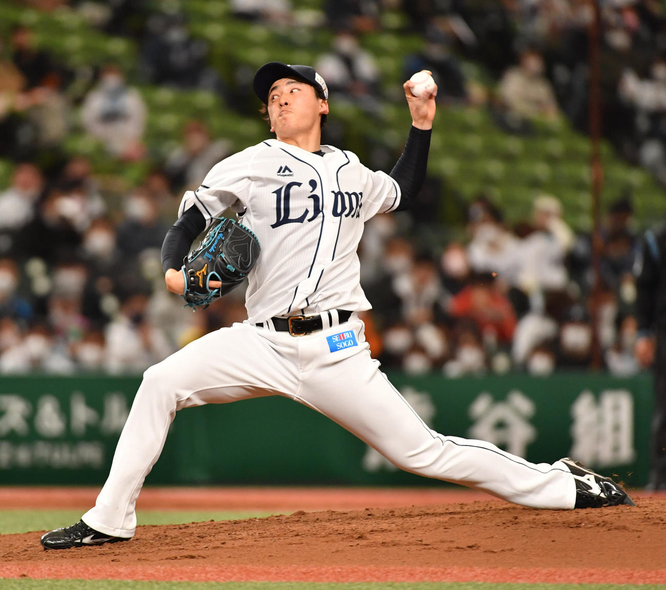 西武対オリックス　好投する西武隅田（撮影・柴田隆二）