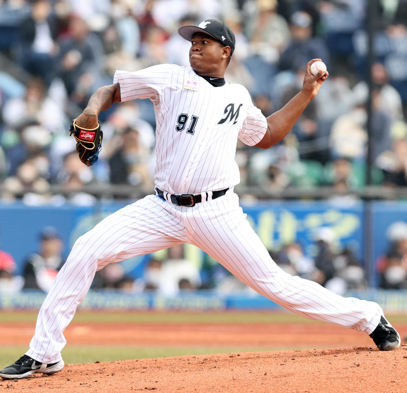 ロッテのロメロ（2022年3月13日撮影）