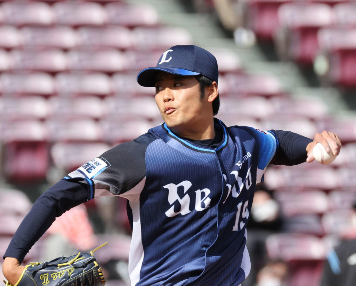 西武佐藤隼輔（2022年3月5日撮影）