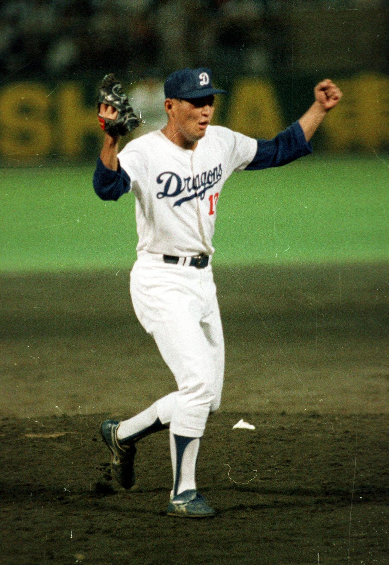87年8月、巨人戦でプロ入り初登板しノーヒットノーランを達成した中日近藤真一