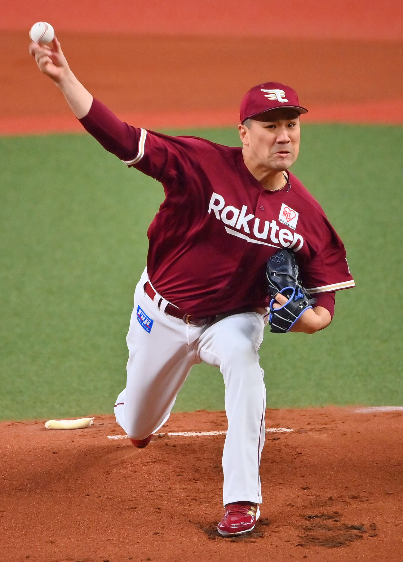 オリックス対楽天　先発する楽天田中将（撮影・和賀正仁）