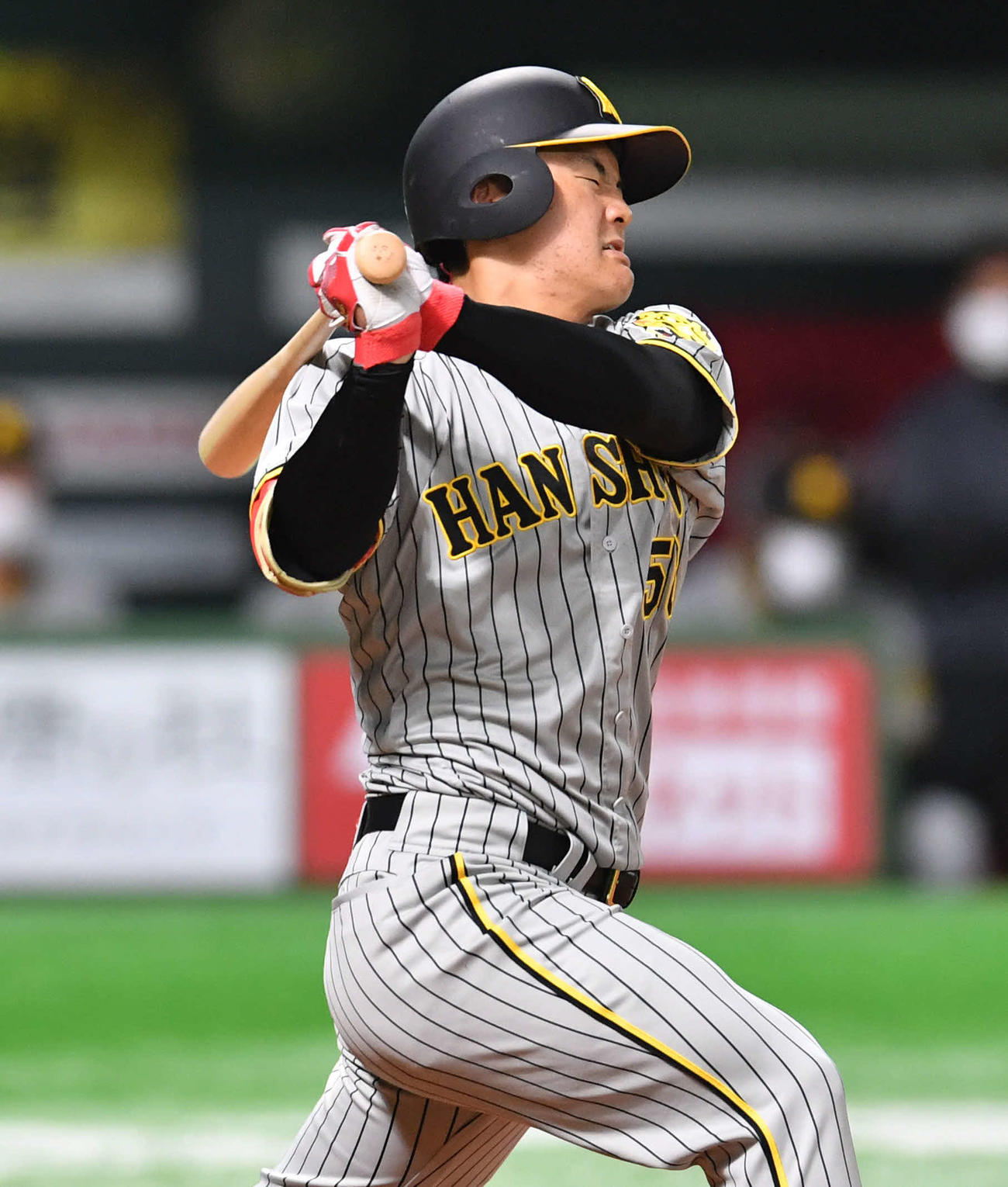 阪神前川右京（22年3月16日撮影）
