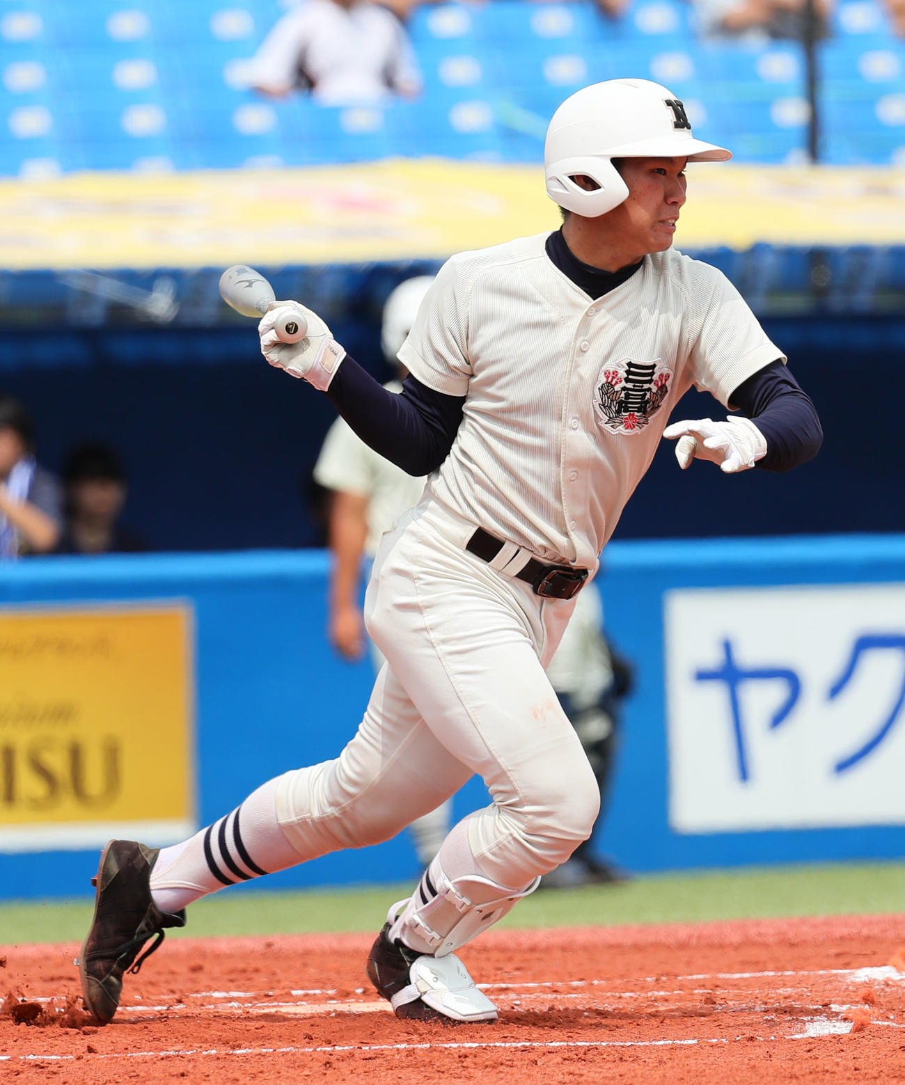 2016年7月25日、日大三対東海大菅生　1回表日大三2死、一ゴロに倒れる日大三・坂倉