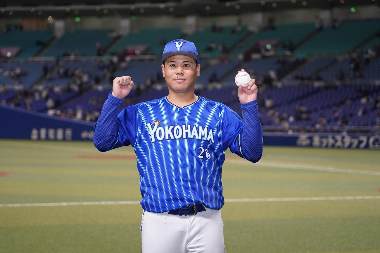 中日対DeNA　ヒーローの浜口（撮影・森本幸一）