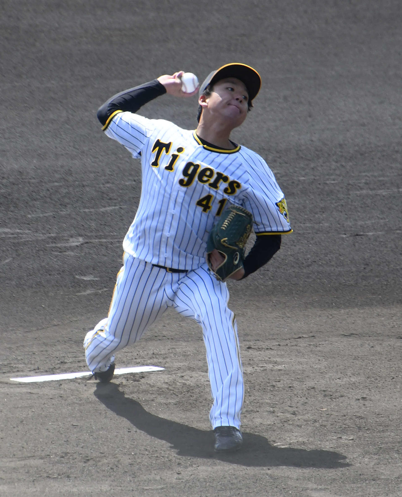 ウエスタン・リーグ　オリックス戦に先発した阪神村上（撮影・中野椋）