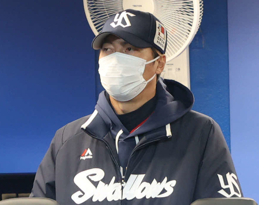 ヤクルト高津監督（2022年3月31日撮影）