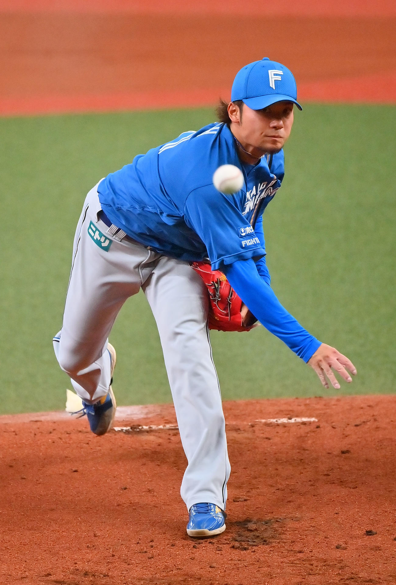 オリックス対日本ハム　日本ハム先発の伊藤（撮影・和賀正仁）
