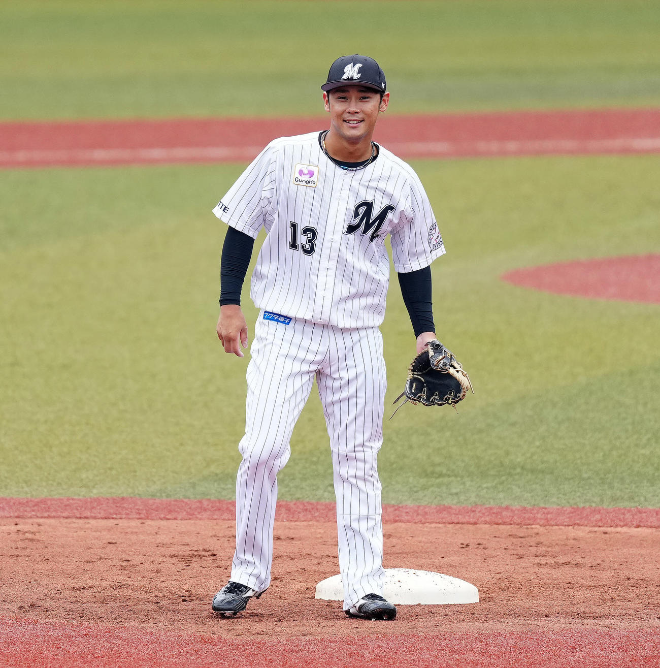 ロッテ対西武　試合前練習に臨むロッテ平沢（撮影・江口和貴）