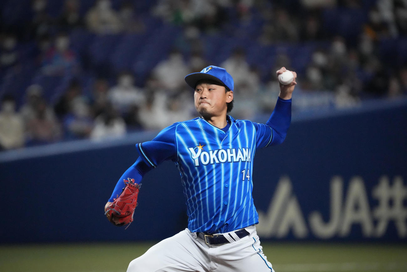 DeNA石田健大（22年3月30日撮影）